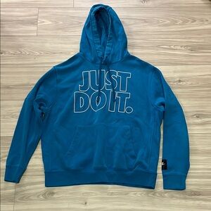 Nike Blue 'Just Do It' Hoodie
